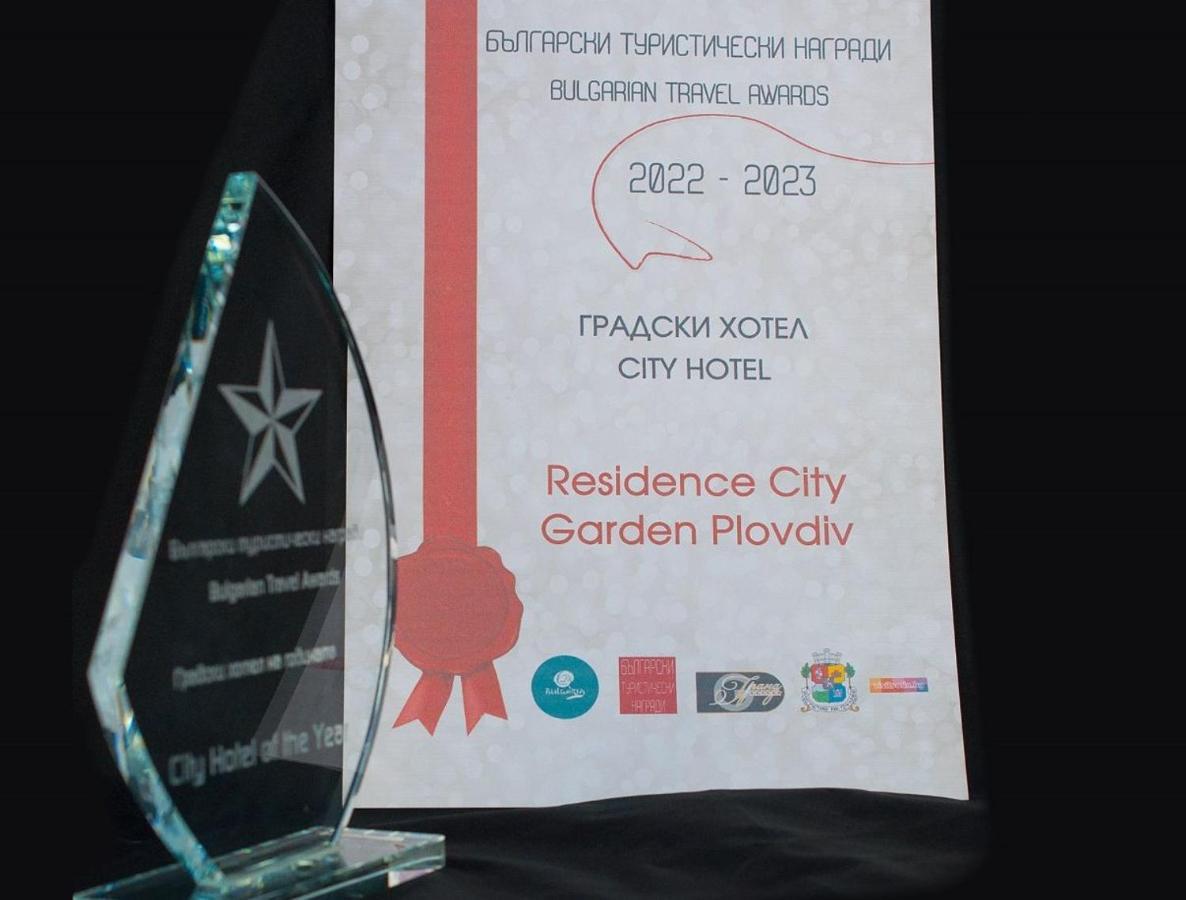 Residence City Garden - Certificate Of Excellence Top 10 Best Five-Stars City Hotels For 2024 Awarded By Htif Plovdiv Eksteriør bilde