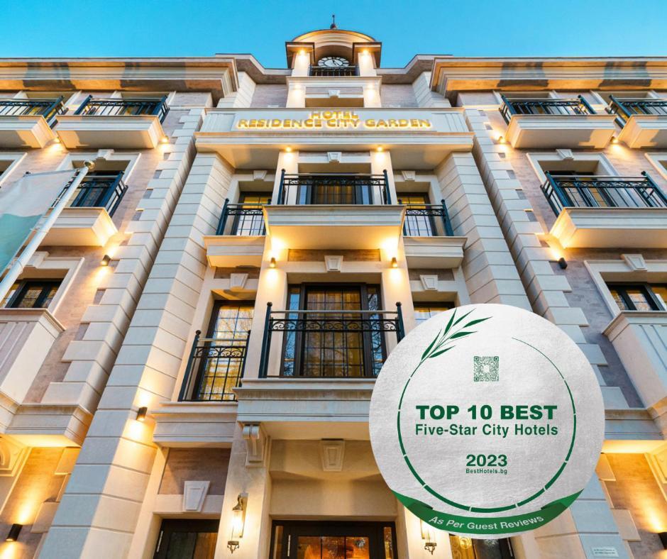 Residence City Garden - Certificate Of Excellence Top 10 Best Five-Stars City Hotels For 2024 Awarded By Htif Plovdiv Eksteriør bilde
